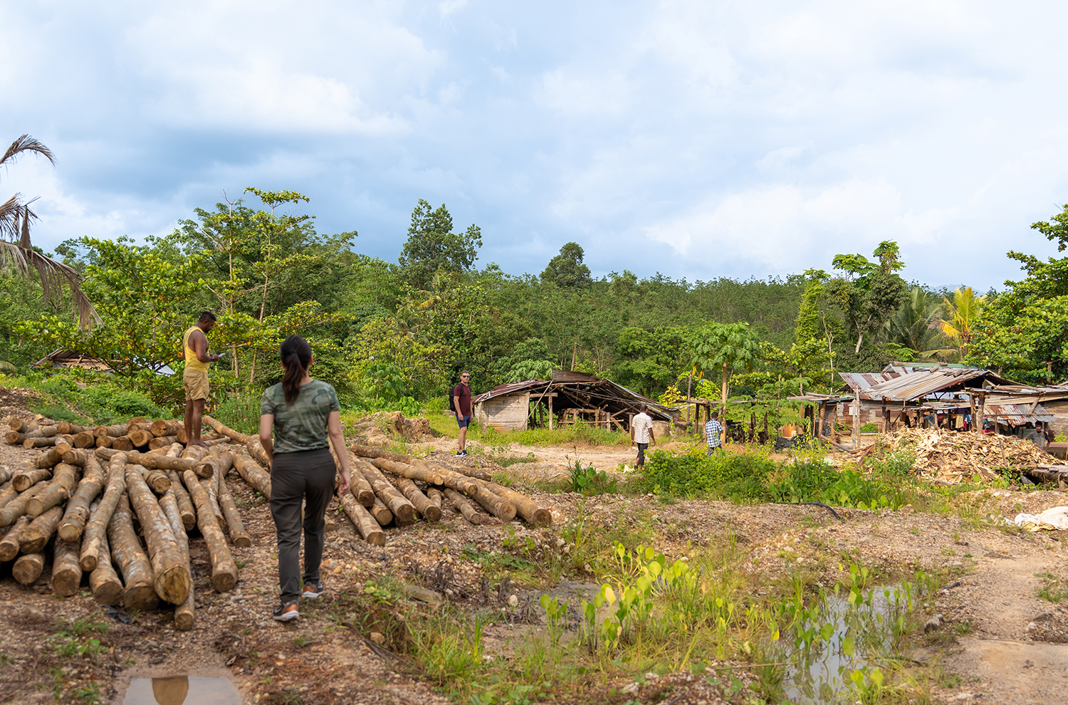 Sri Lankan gemstone mines that would be converted into agricultural land after mining.
